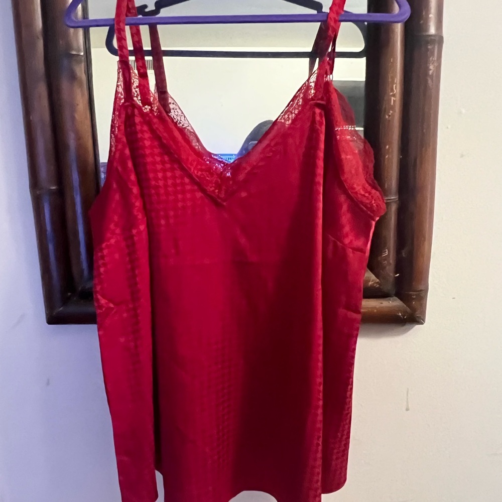 Elegant Red Chemise
